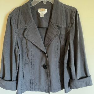 Talbots striped blazer